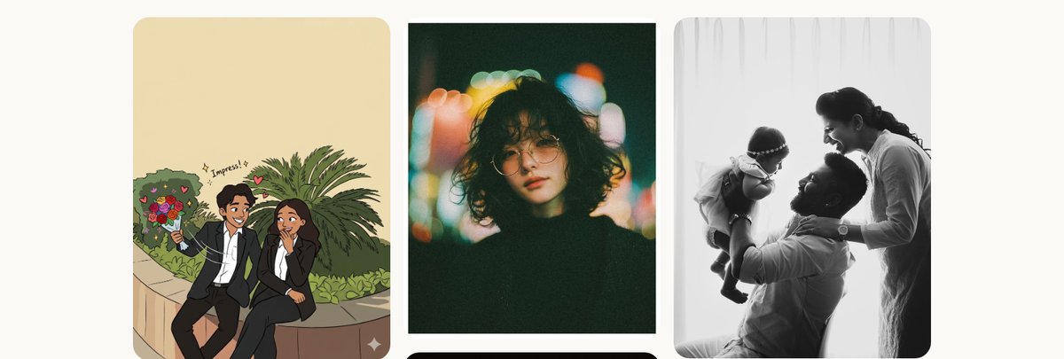 A row of frames from the By Jonathan Ch portfolio page